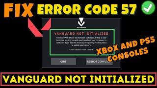 Valorant Vanguard not initialized error code 57 Fix