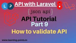 Validate API | API POST Request | Validate POST Request | API Tutorial | API with Laravel |Laravel 8