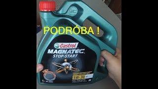 Castrol Magnatec 5W-30 stop-start Jak wygląda oryginalny olej? Castrol podróbka!