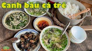 CANH BẦU cùng với CÁ TRÊ, cơm quê mình nấu tui mê suốt đời | Đặc sản miền sông nước