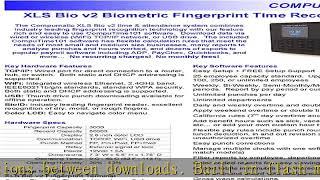 COMPUMATIC XLS Bio v2 Biometric Fingerprint Time Clock System, WiFi, CompuTime101 Software Included