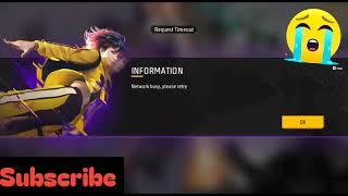 information network busy, please retry  free fire network problem  I love free fire live video 