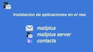 Synology  Mailplus Configuración