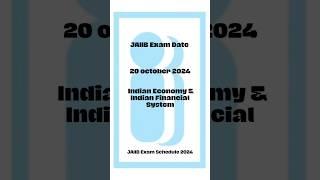 Jaiib Exam Schedule 2024 #jaiibpreparation #bank #exam #iibf  #shorts