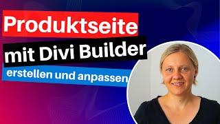 Template einer Onlineshop Produktseite mit Divi PageBuilder erstellen