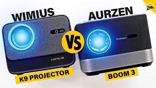 BEST PROJECTOR Under $300? WIMIUS K9 vs AURZEN Boom 3