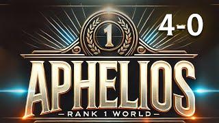 I GOT RANK 1 WORLD APHELIOS - 4 WINS - 0 DEFEATS - NO CRIT