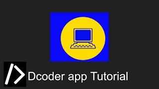 Dcoder App Tutorial