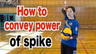 How to hit the spikes with a strong force【volleyball】