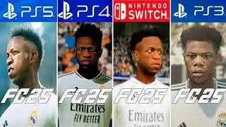 EA FC 25 | PS5 Vs PS4 Vs Nintendo Switch Vs PS3 - Comparison