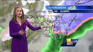 Wintry mix heading into Maryland on Friday