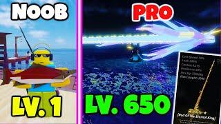 Noob to Pro in FISCH | reached Level 650 | unlocked Rod of the Eternal King | Episode #02