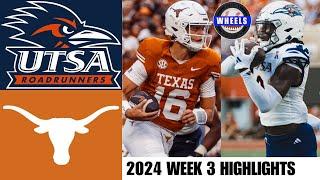 #2 Texas vs UTSA (Arch Manning 5 Touchdowns!) | Full Game Highlights | 2024 College Football