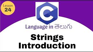 Strings in c language in Telugu