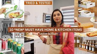 10 MUST HAVE Kitchen & Home products for Indian Homemaker | ALL INEXPENSIVE ITEMS  - TRIED & TESTED