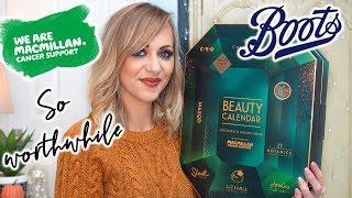 BOOTS X MACMILLIAN BEAUTY ADVENT CALENDAR 2019 UNBOXING - BENEFITS CHARITY | LADY WRITES