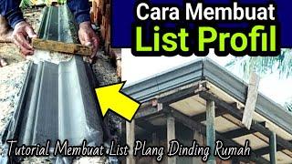 CARA Membuat LIST PROFIL Dinding RUMAH Cetakan Bawah