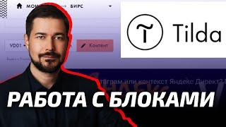 Как скрыть блок в Тильде, копировать переместить. Тильда, работа с блоками.