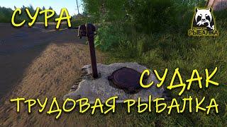 Русская рыбалка 4. рр4. Сура. Судак. Трудовая рыбалка.