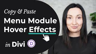 Copy & Paste Divi Menu Module Hover Effects + Free Divi Layout