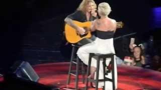 Who Knew + Fan Pulled From Crowd - P!NK - The Truth About Love Tour Perth June 26 2013