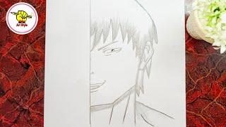 how to draw toji fushiguro | how to draw anime | easy anime drawing