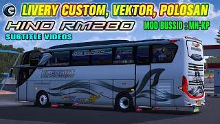 BUSSID CUSTOM LIVERY - Free Plain and Vector Livery