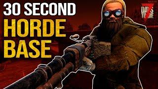 Survive ANY Horde with NO PREP? - (7 Days To Die)