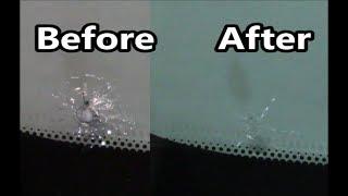 $10 Rain-X windshield repair kit demo with before and after pics (DIY safe-lite))