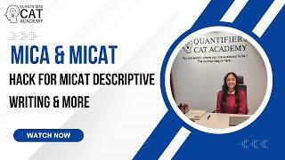 MICAT & MICA HACKS by MICA Student - Must watch before MICAT Exam