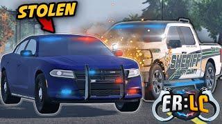 FAKE Cop Pulls Over KAREN and EVADES Police! - RPF - ER:LC Liberty County Roleplay - S3 EP 8