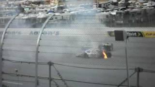 2010 Aarons 312 at Talladega:  Fans camera view of Dennis Setzer last Lap crash