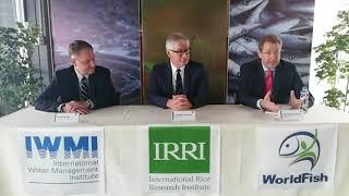 WorldFish, IRRI and IWMI sign 5-year agreement