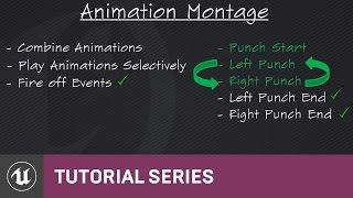 BP 3rd Person Game: Intro to Animation Montage | 16 | v4.8 Tutorial Series | Unreal Engine