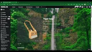 Failed Sniping Tiger bag (Roblox Free UGC Limited)