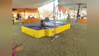 Haryana police commando physical information Haryana police commando physical ground.(high jump).