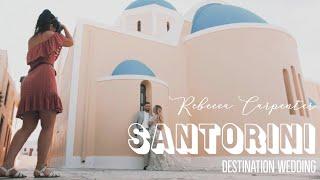 Behind the Scenes Wedding photoshoot in Santorini- Rebecca Carpenter Photography