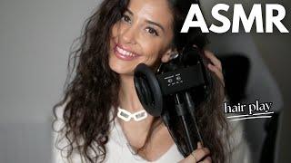 ASMR Relax with AFFIRMATIONS | whispers and hair play