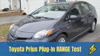 2012 Toyota Prius Plug-In Hybrid Range Test: in EV Mode