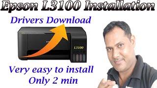 How To Install Epson L3100 Printer & Scanner Driver | Epson L3100 Printer  Installation Step By Step