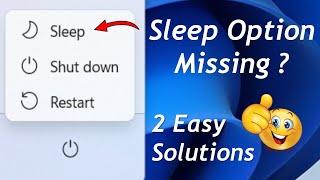 Sleep option missing in windows 11 [Fix]