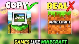 TOP 5 COPY GAMES LIKE MINECRAFT JAVA EDITION  | BEST MINECRAFT COPY'S FOR ANDROID  |