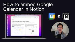 How to embed Google Calendar in Notion