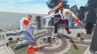 Franklin VS Chainsaw Man in Indian Bikes Driving 3D