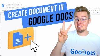 How To Create a New Document in Google Docs