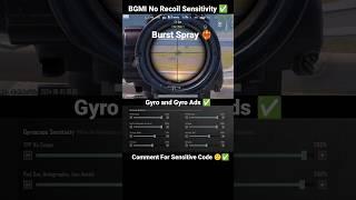  BGMI Scope Setting 2x 3x 4x 6x 8x | New Best Sensitivity Settings | No Recoil #shorts #bgmi #viral