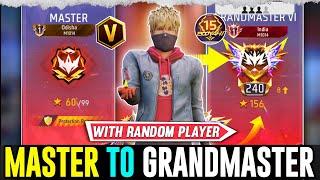 Finally Grandmaster Done  Cs Rank Pushing with random Player | Season 27 #freefire