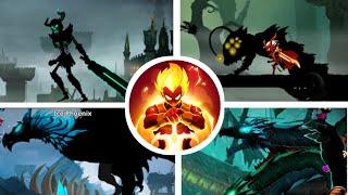 Stickman Legends All Bosses Defeated With Vip 6 Best Skills!!!