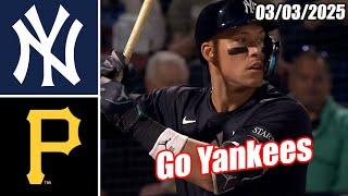 New York Yankees vs Pittsburgh Pirates Full Game Highlights (03/03/2025) | MLB Highlights 2025