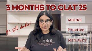 3 MONTHS TO CLAT 2025 | Strategy for the Exam